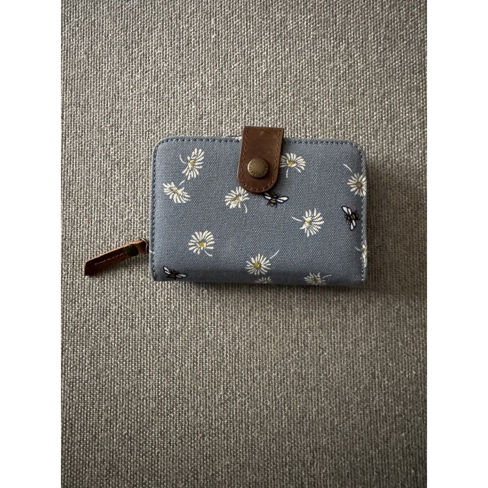 Fat Face Bifold Wallet Floral With Bee Pattern